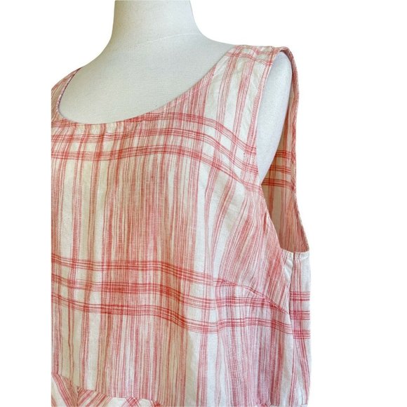 J Jill Love Linen Plaid Maxi Dress - Picture 3 of 11